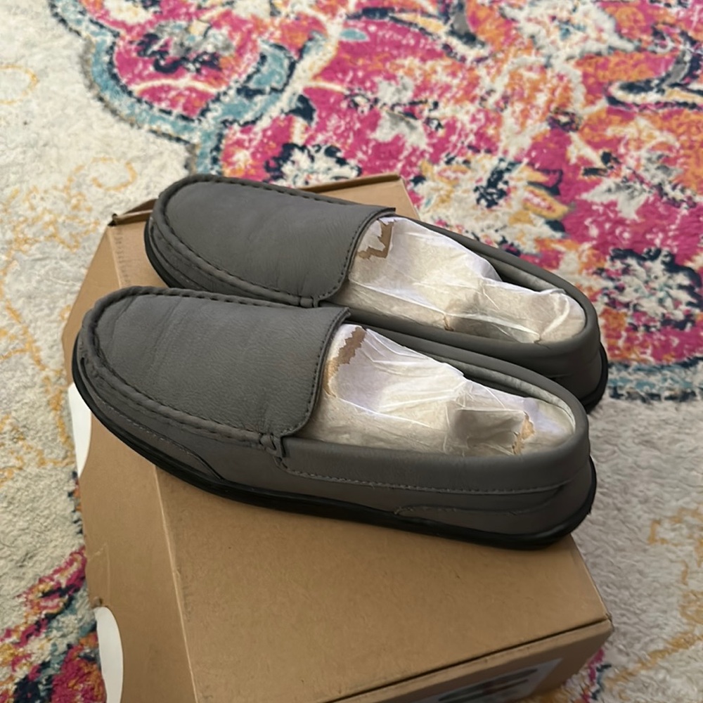 MEN’S Leather indoor/outdoor slippers